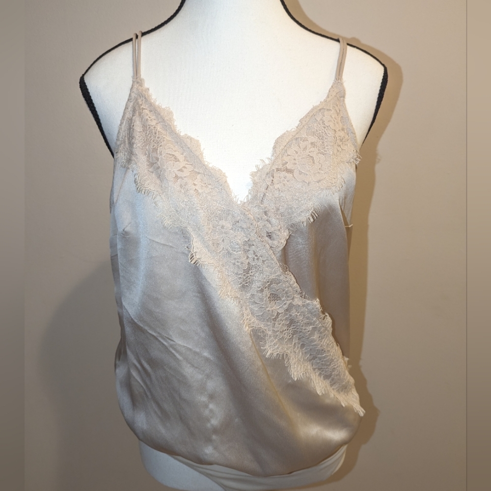 Abercrombie & Fitch Lace Body Suit (Size: L)